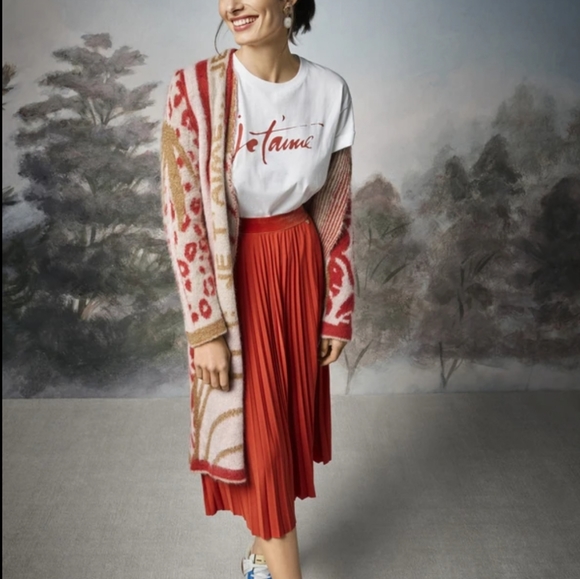 Rich and Royal Dresses & Skirts - Italian pleated midi skirt